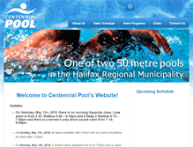 Tablet Screenshot of centennialpool.ca